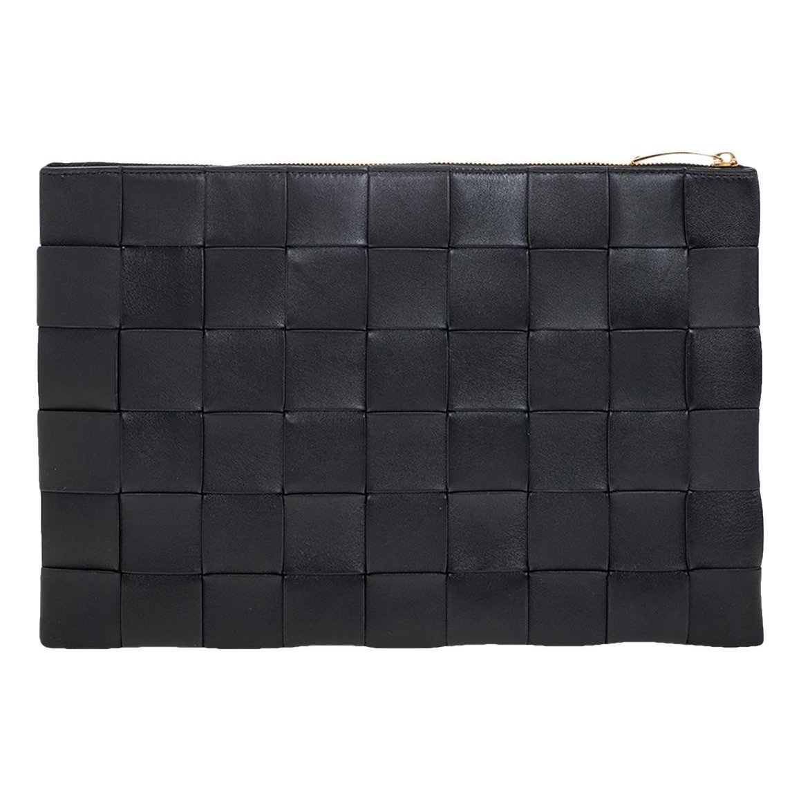 Pouch leather clutch bag