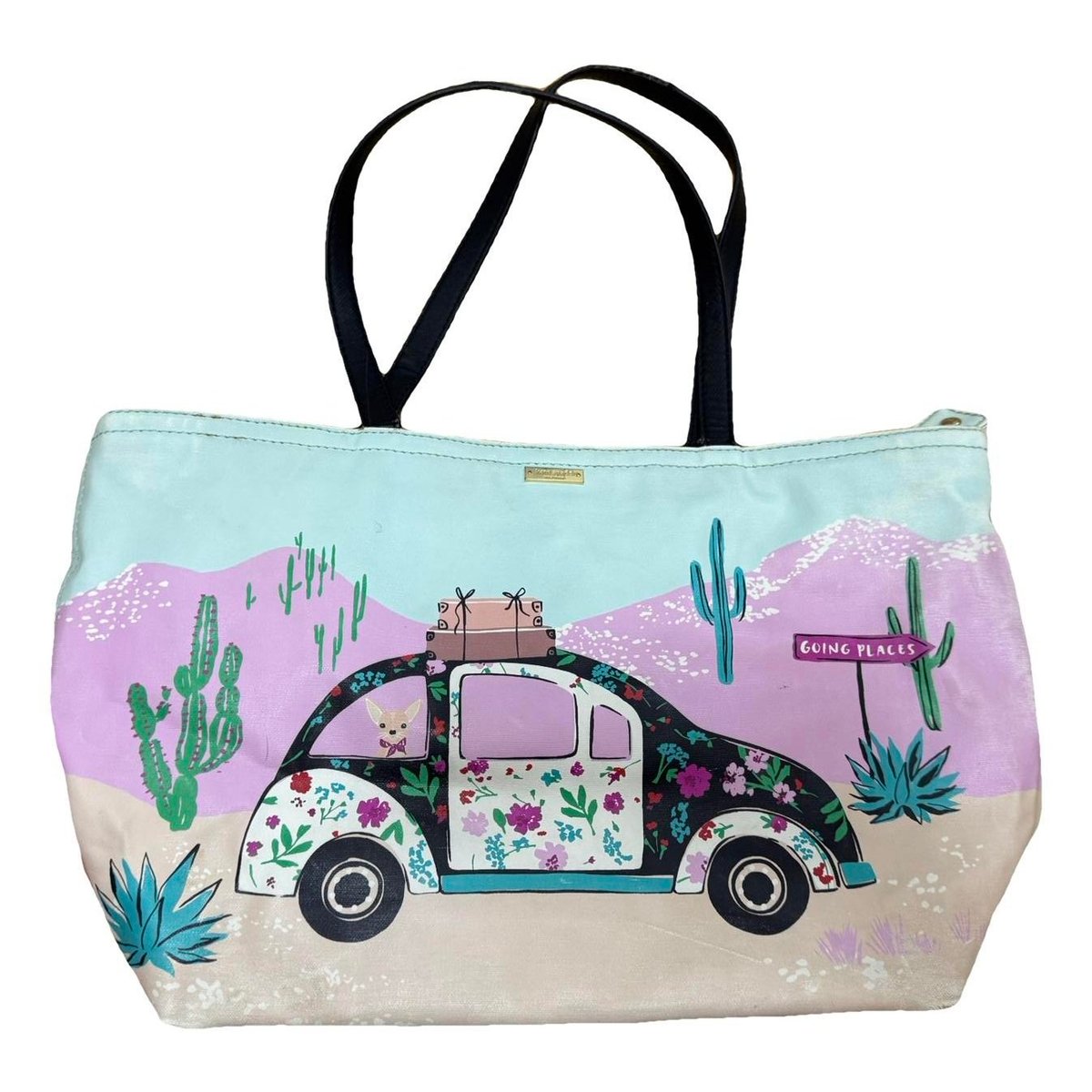 Leather tote