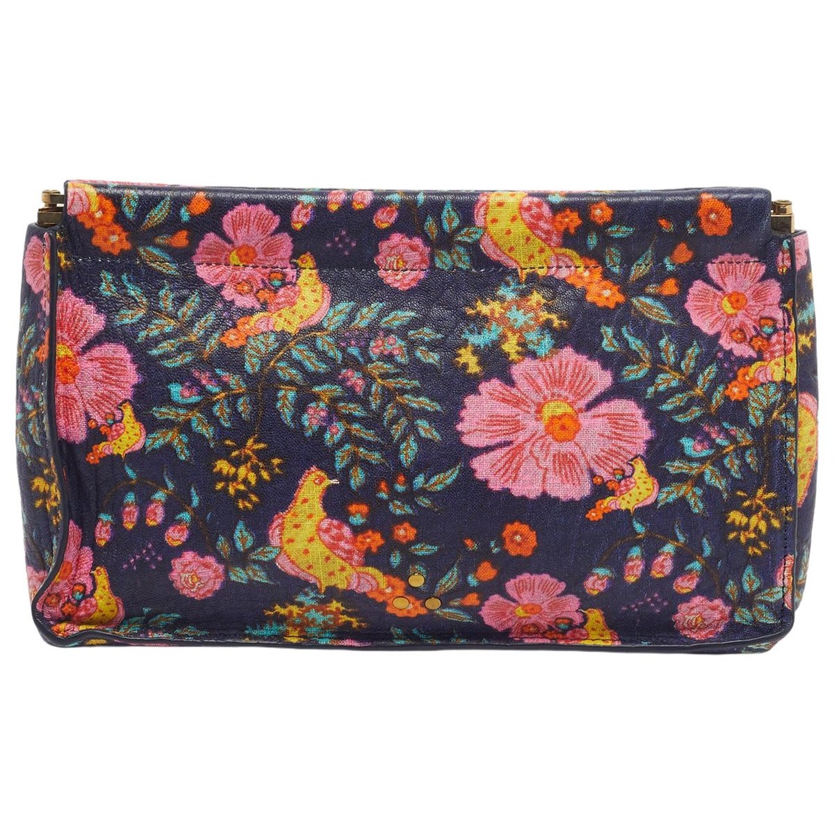 Leather clutch bag