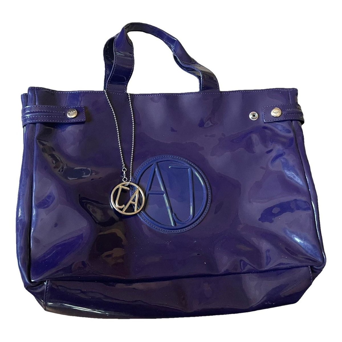 Patent leather handbag