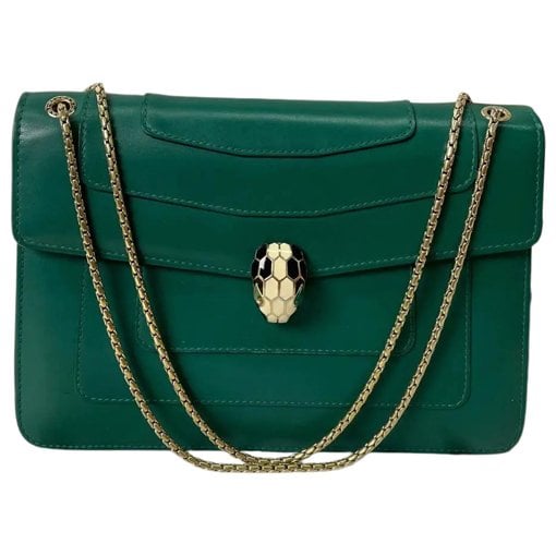 Serpenti leather handbag