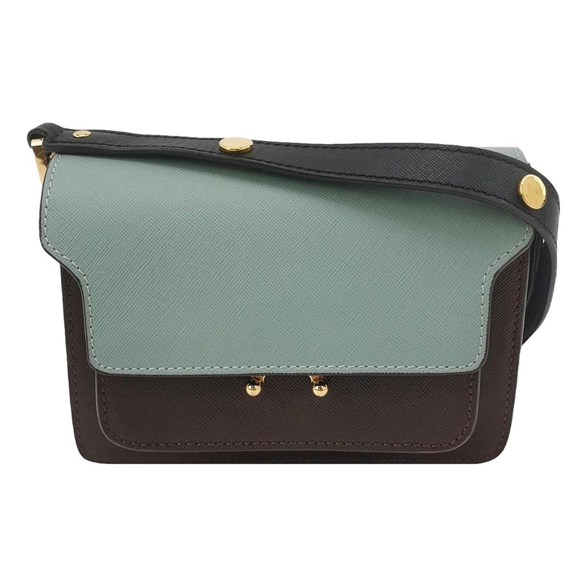 Trunk leather handbag