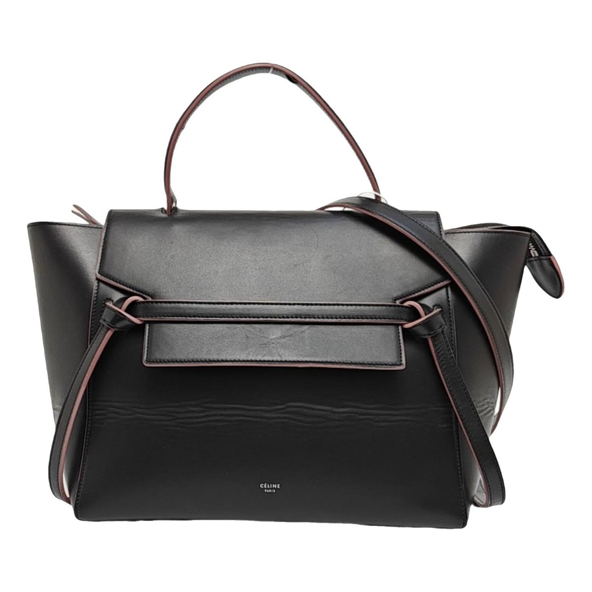 Belt leather handbag