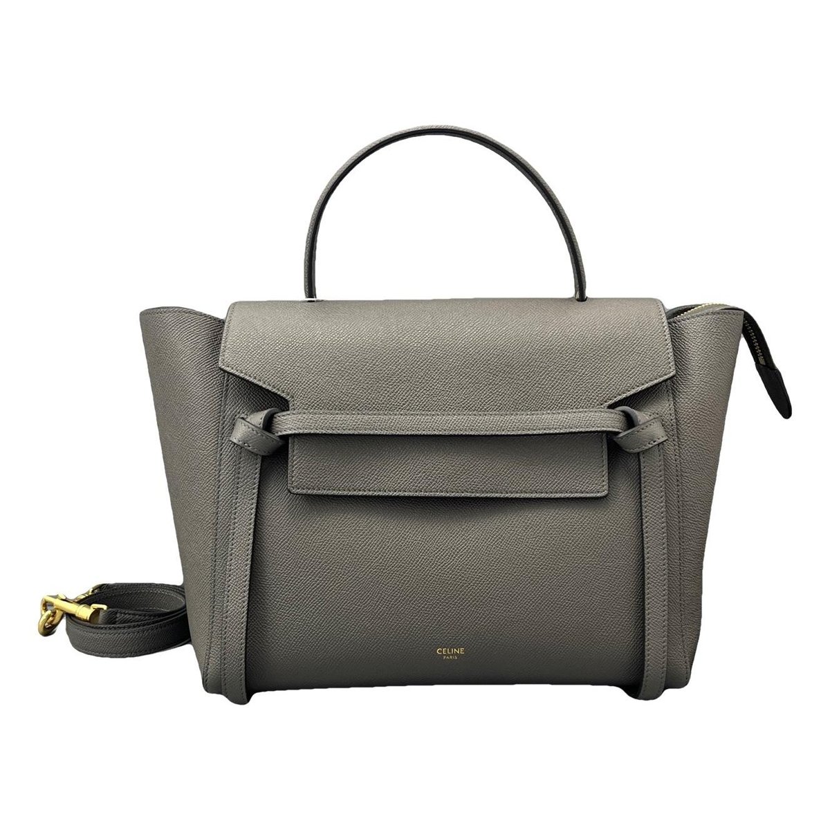 Belt leather handbag