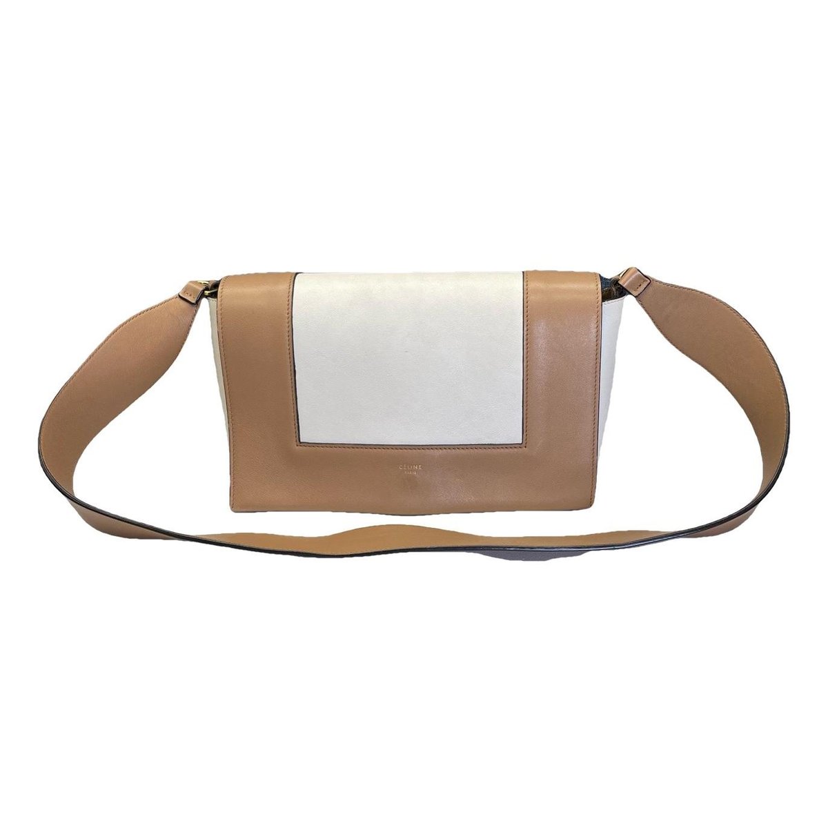 Frame leather handbag