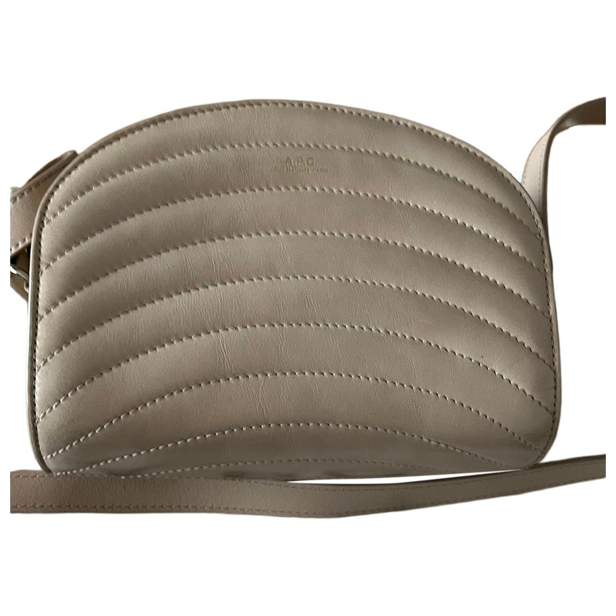 Demi-lune leather crossbody bag