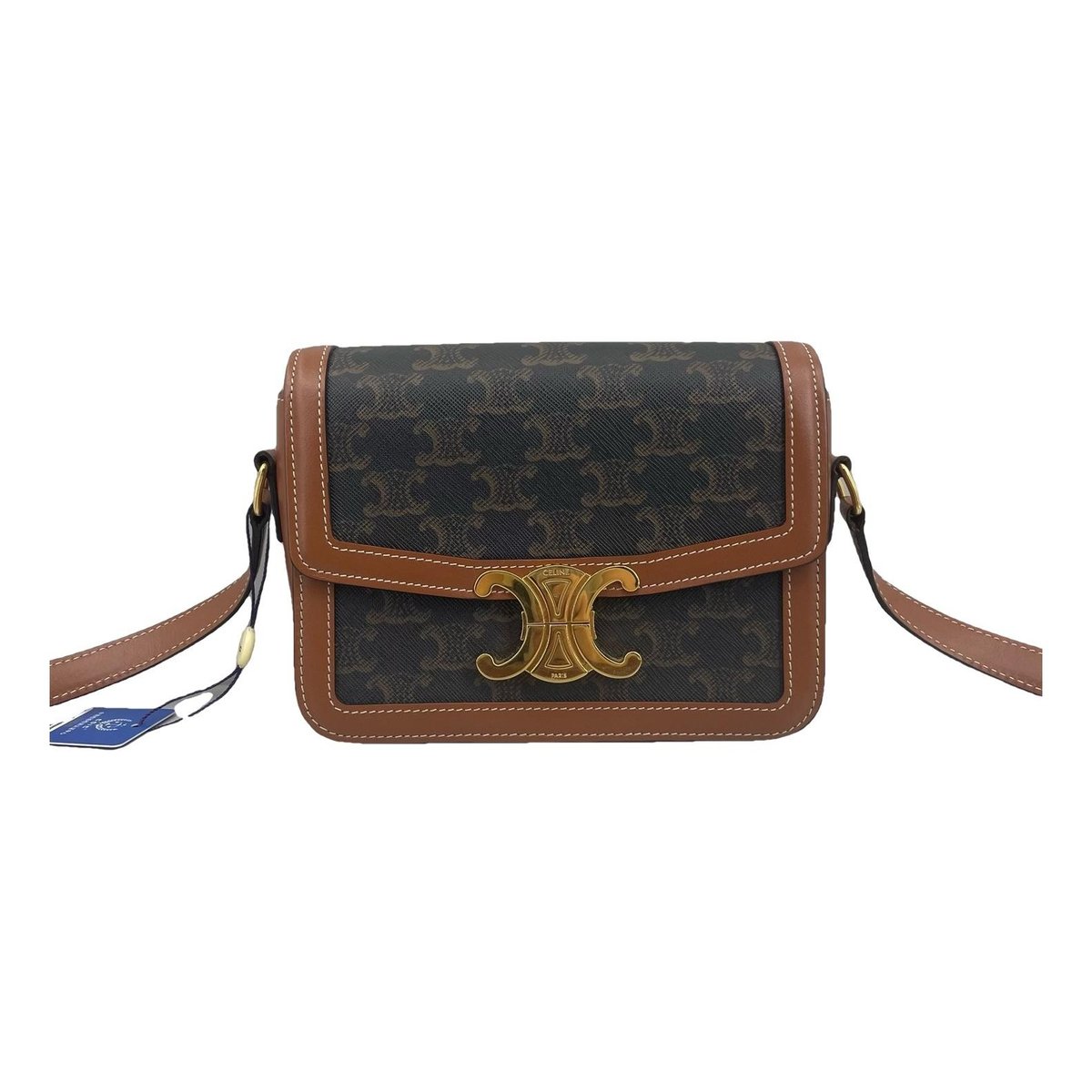 Triomphe leather handbag