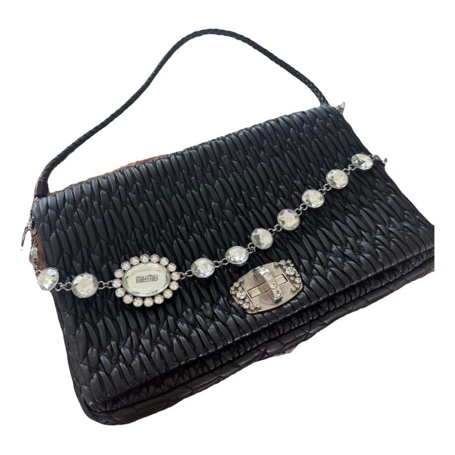 Matelassé leather handbag