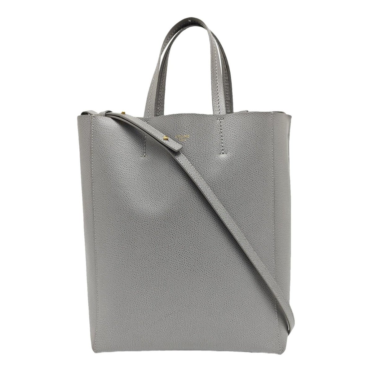 Gusset leather handbag