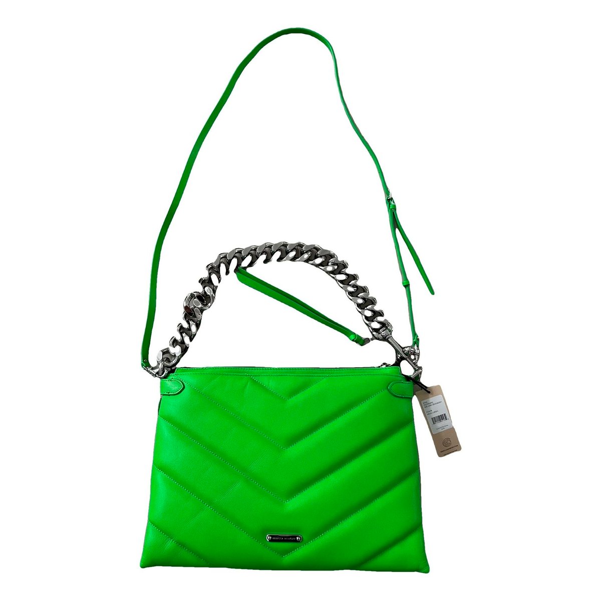 Leather clutch bag