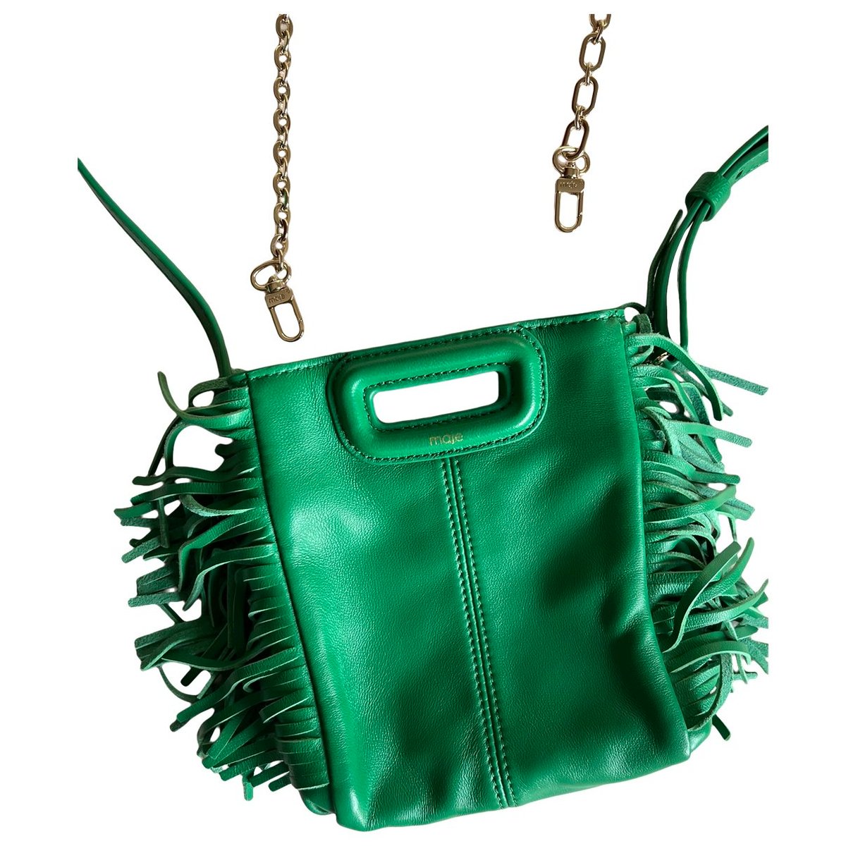 Sac M leather handbag