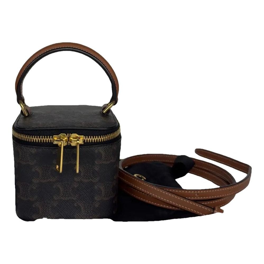 Triomphe vinyl crossbody bag