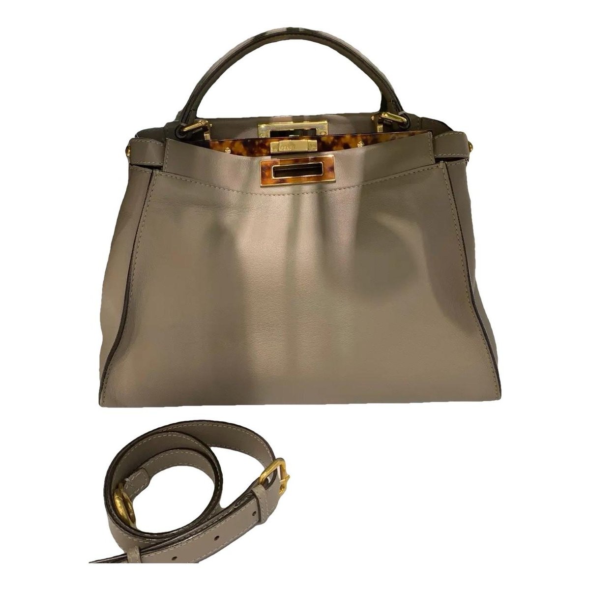 Peekaboo Essentially leather crossbody bag