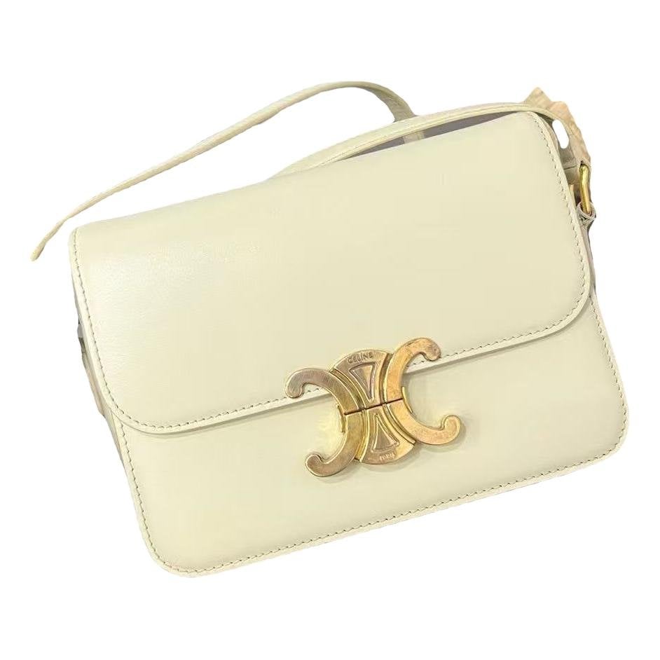 Triomphe Long leather handbag