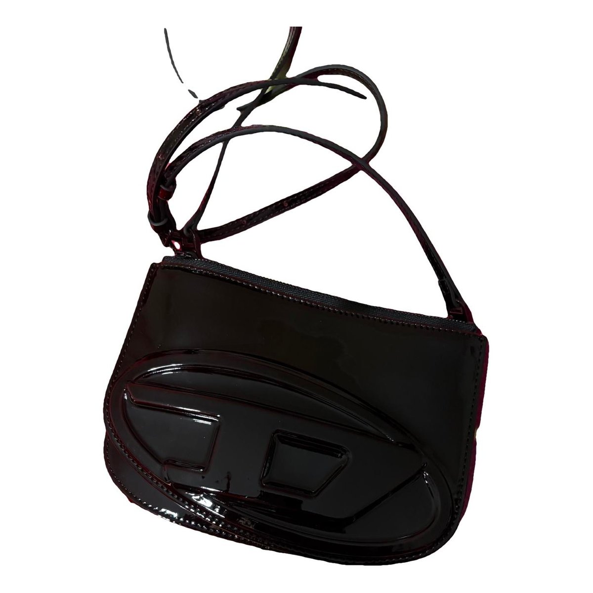 Leather clutch bag