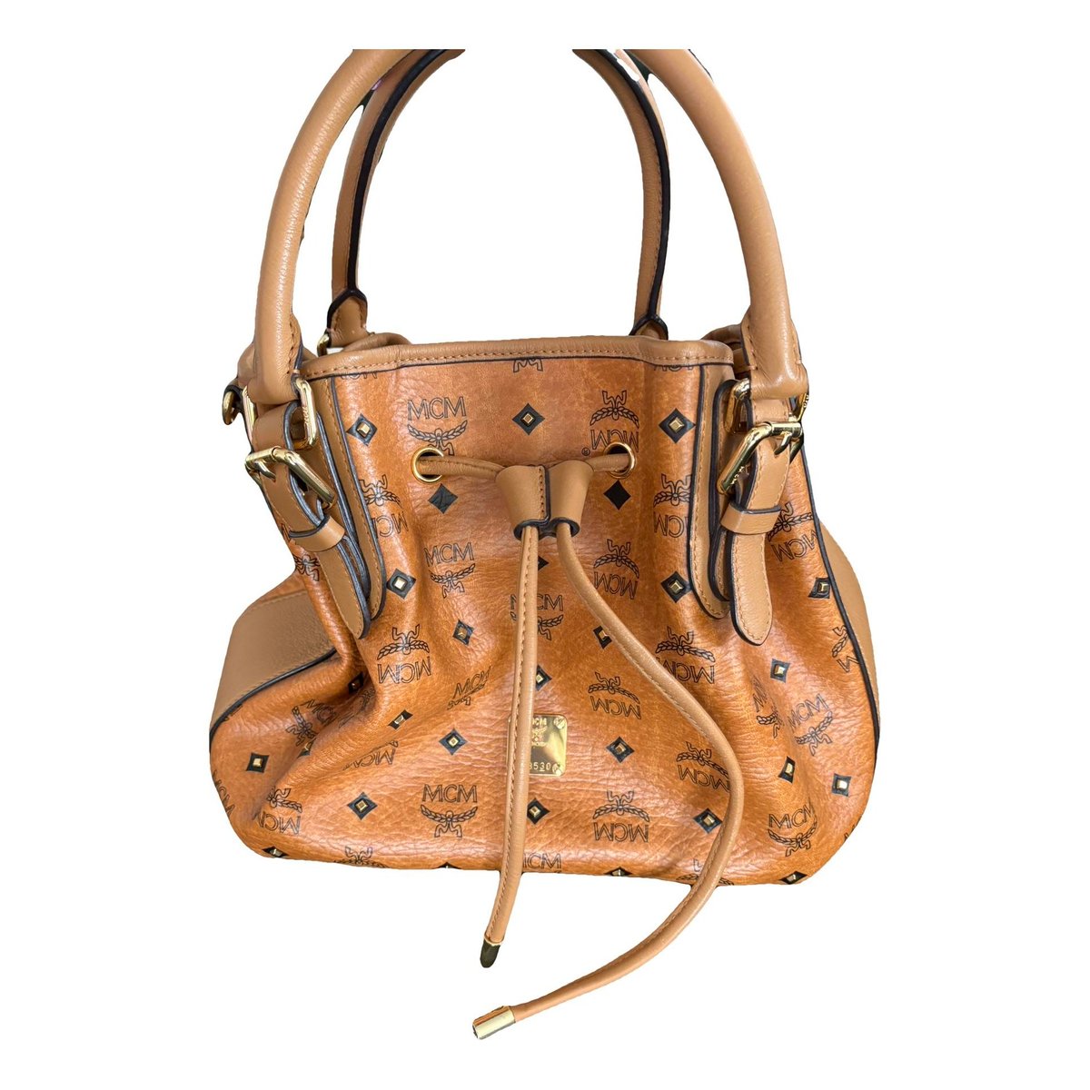 Heritage Drawstring vegan leather tote