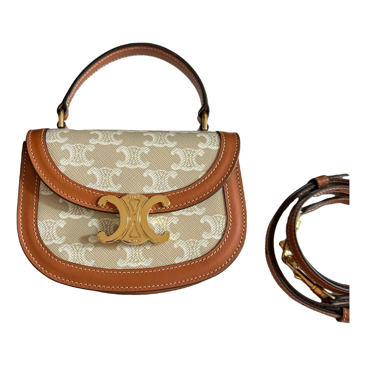 Clea leather handbag