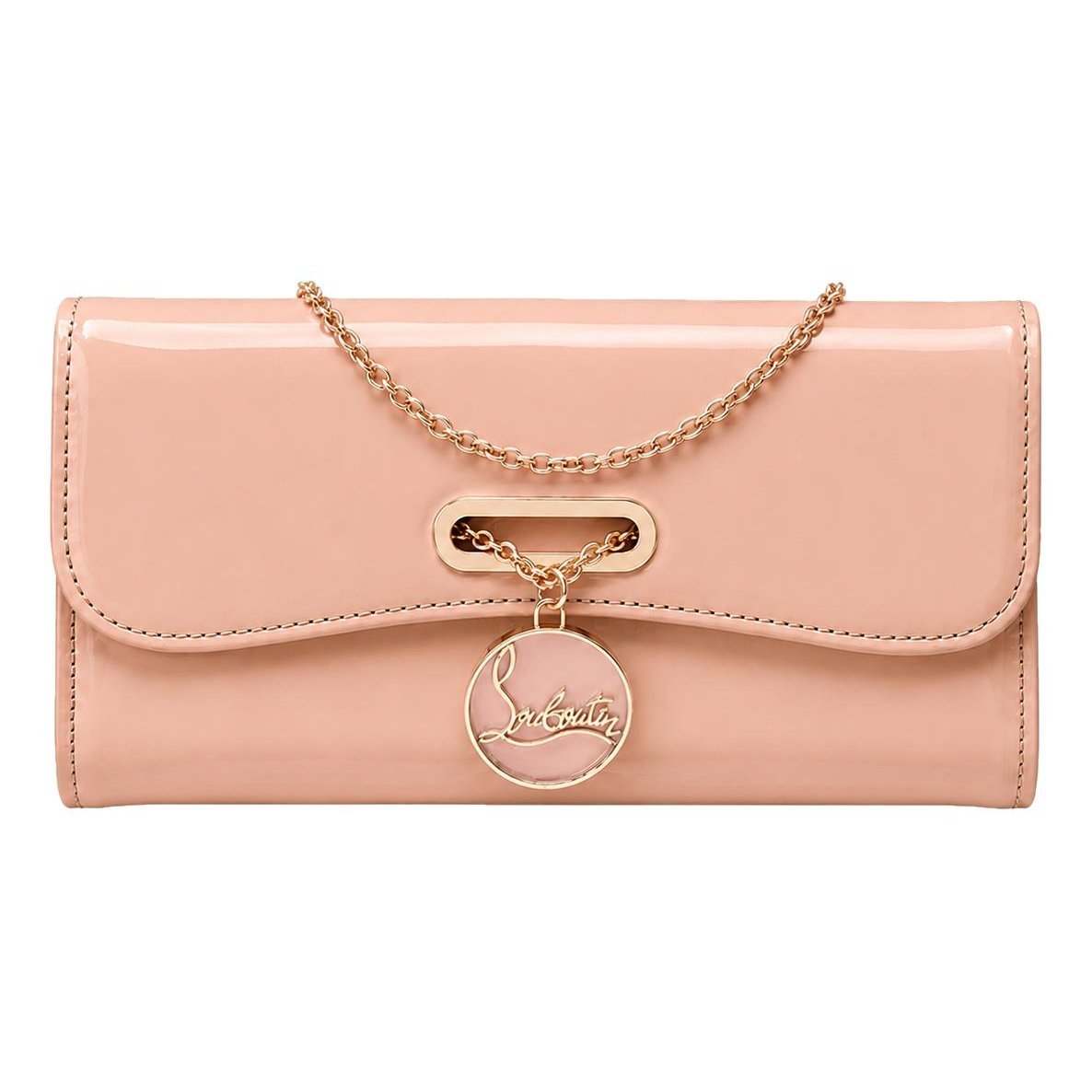 Riviera patent leather clutch bag