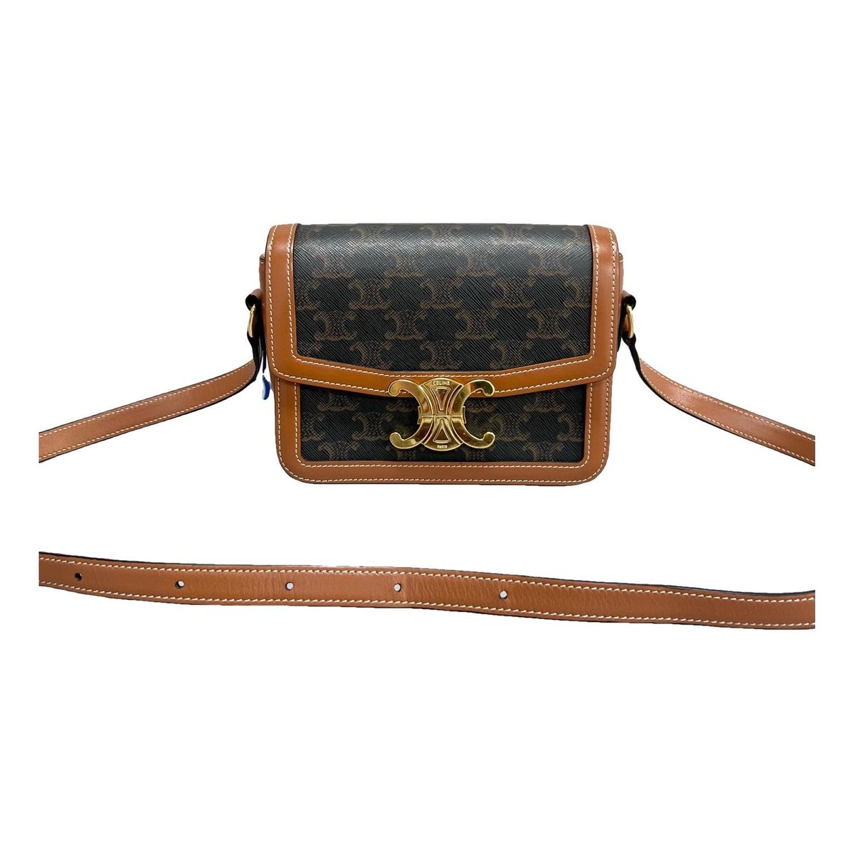 Triomphe leather handbag