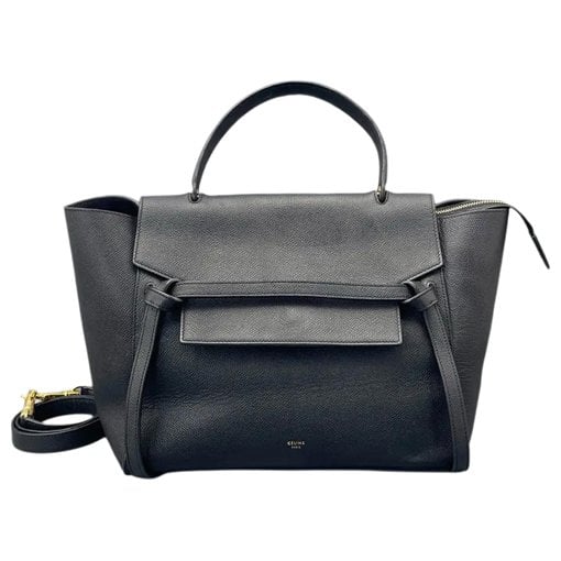 Belt leather handbag