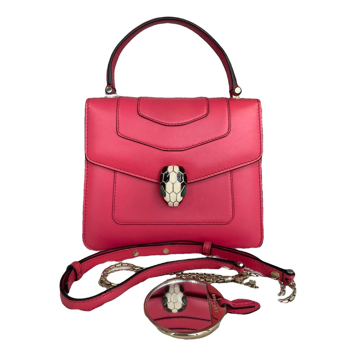 Serpenti leather handbag