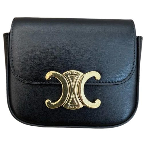 Triomphe leather handbag