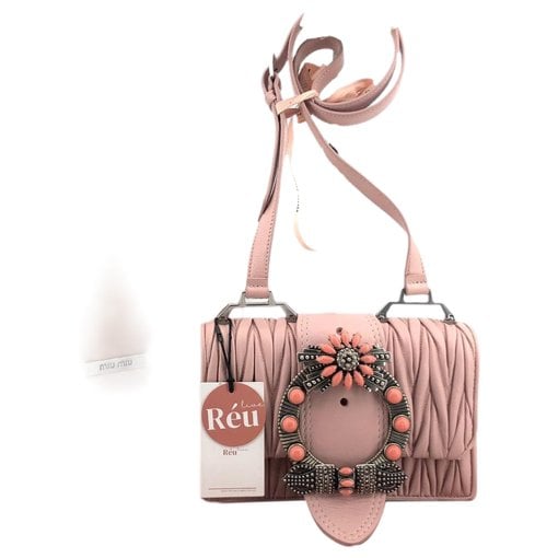 Miu Lady leather handbag