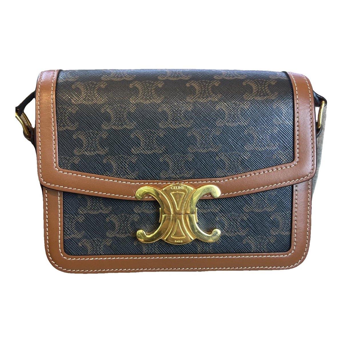 Triomphe leather handbag