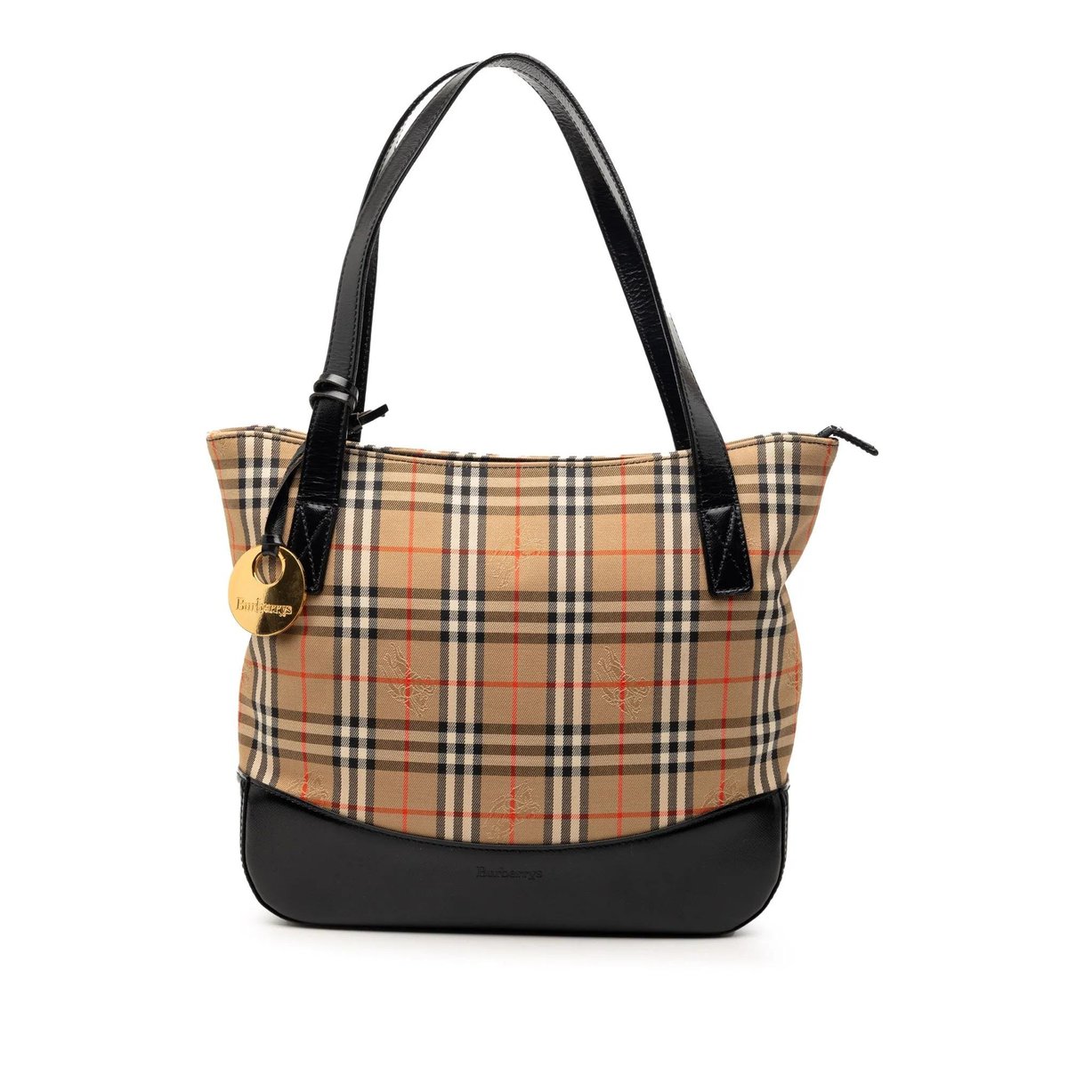 Pocket leather tote