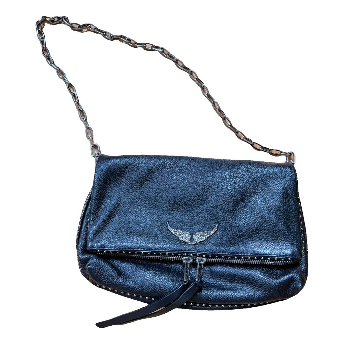 Ziggy XL leather clutch bag