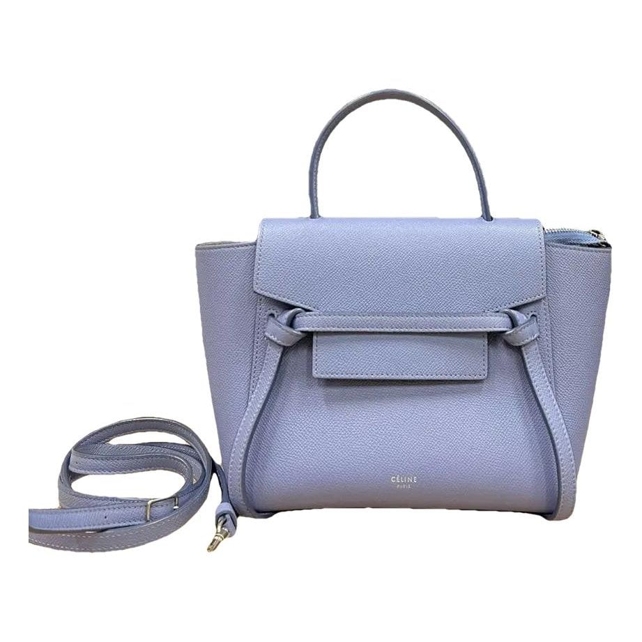 Belt leather crossbody bag