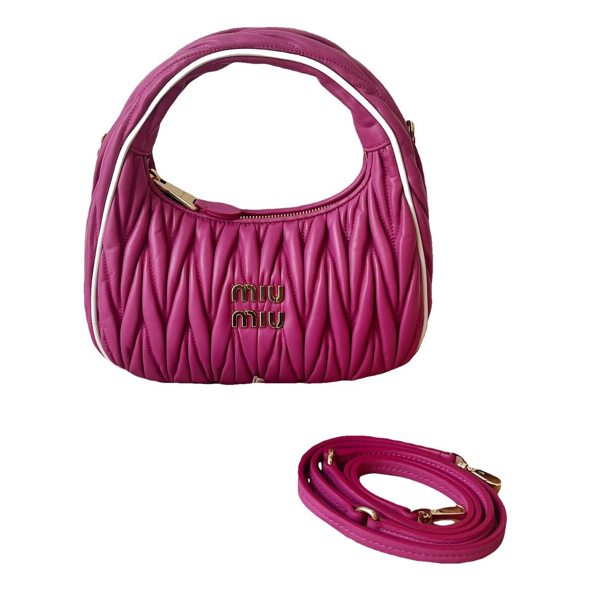 Miu Wander leather handbag