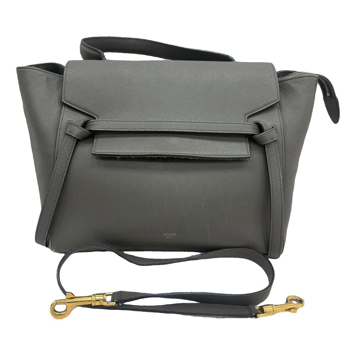 Belt leather handbag