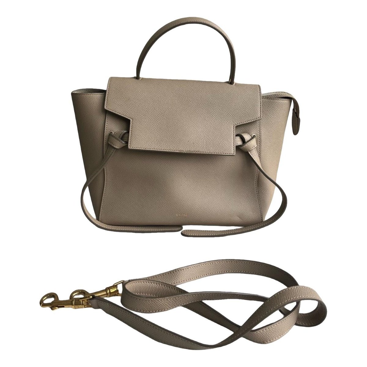 Belt leather handbag