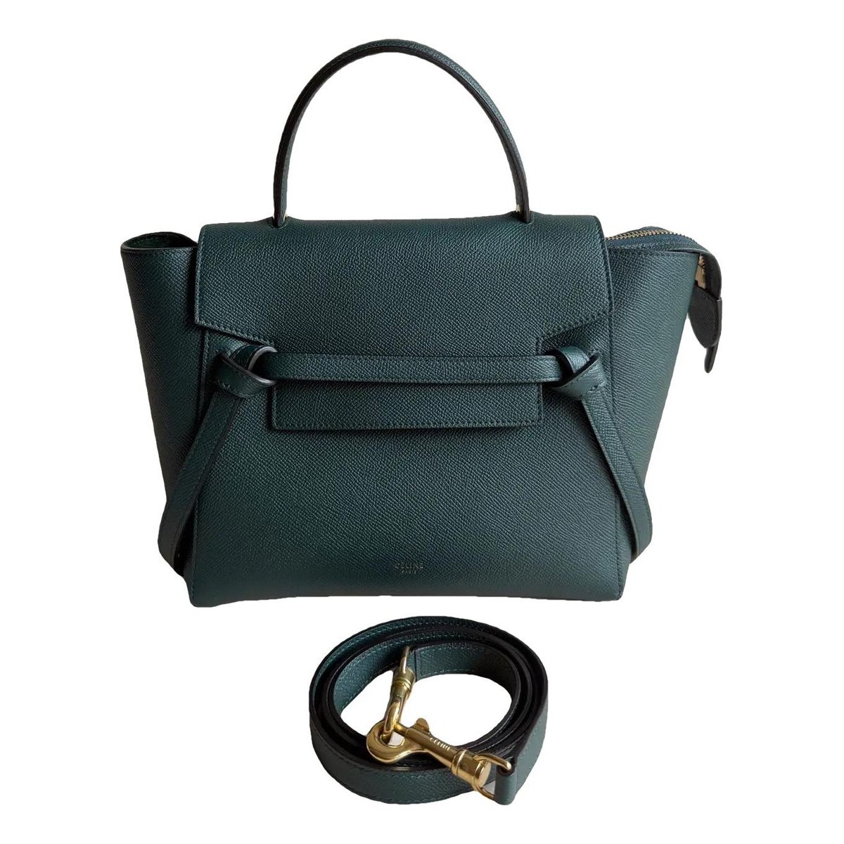 Belt leather handbag