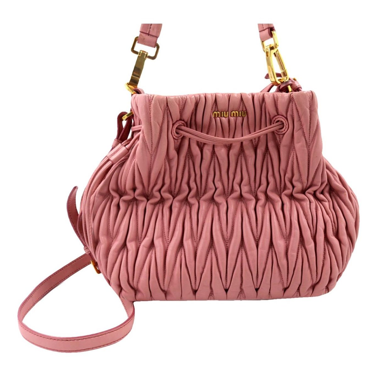Matelassé leather handbag