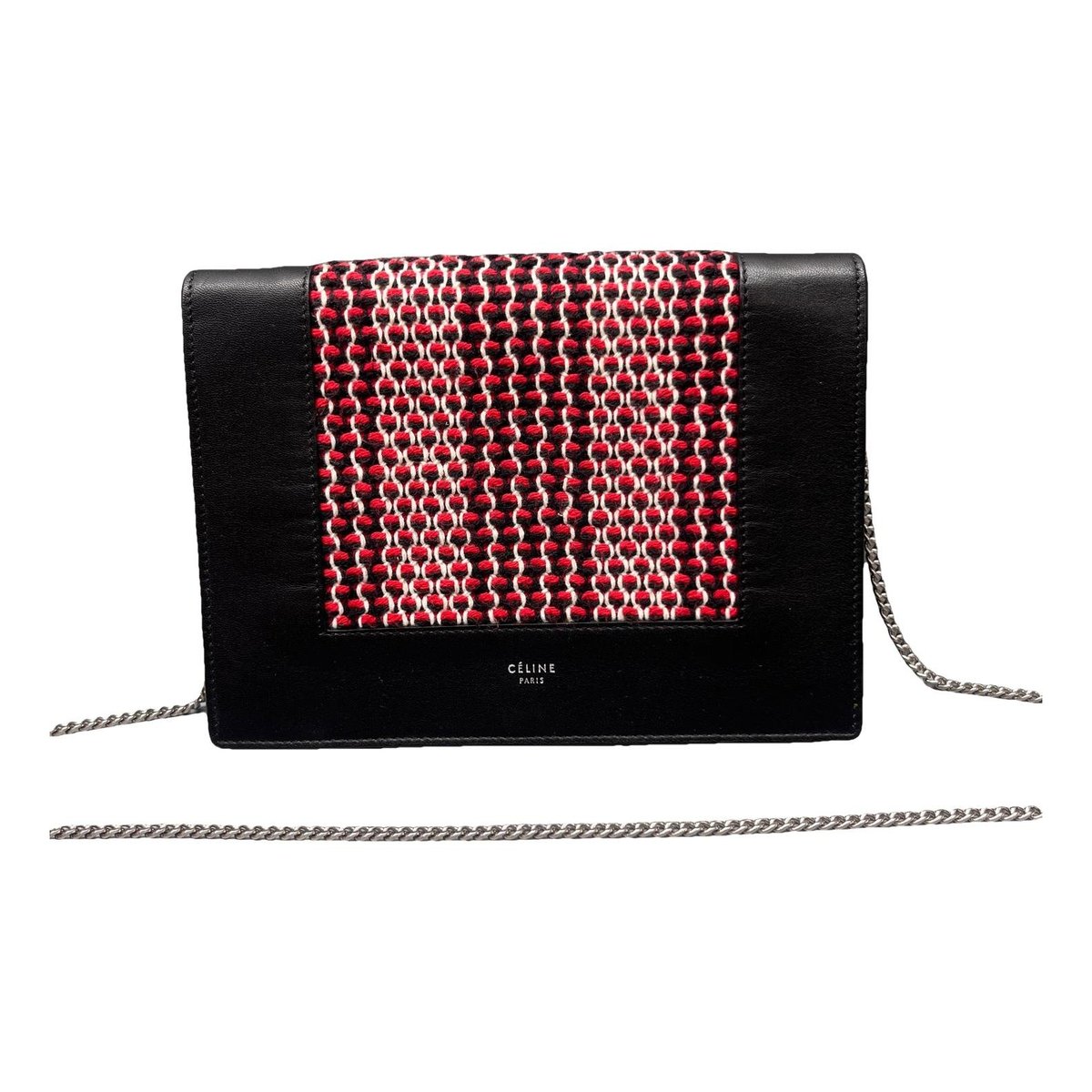 Frame leather handbag