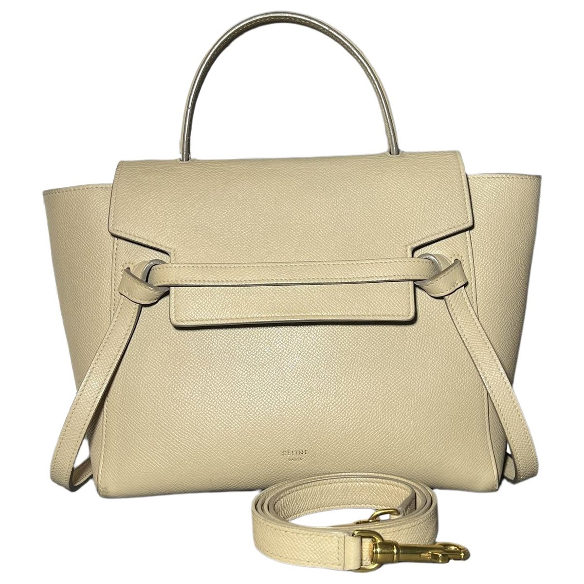 Belt leather handbag