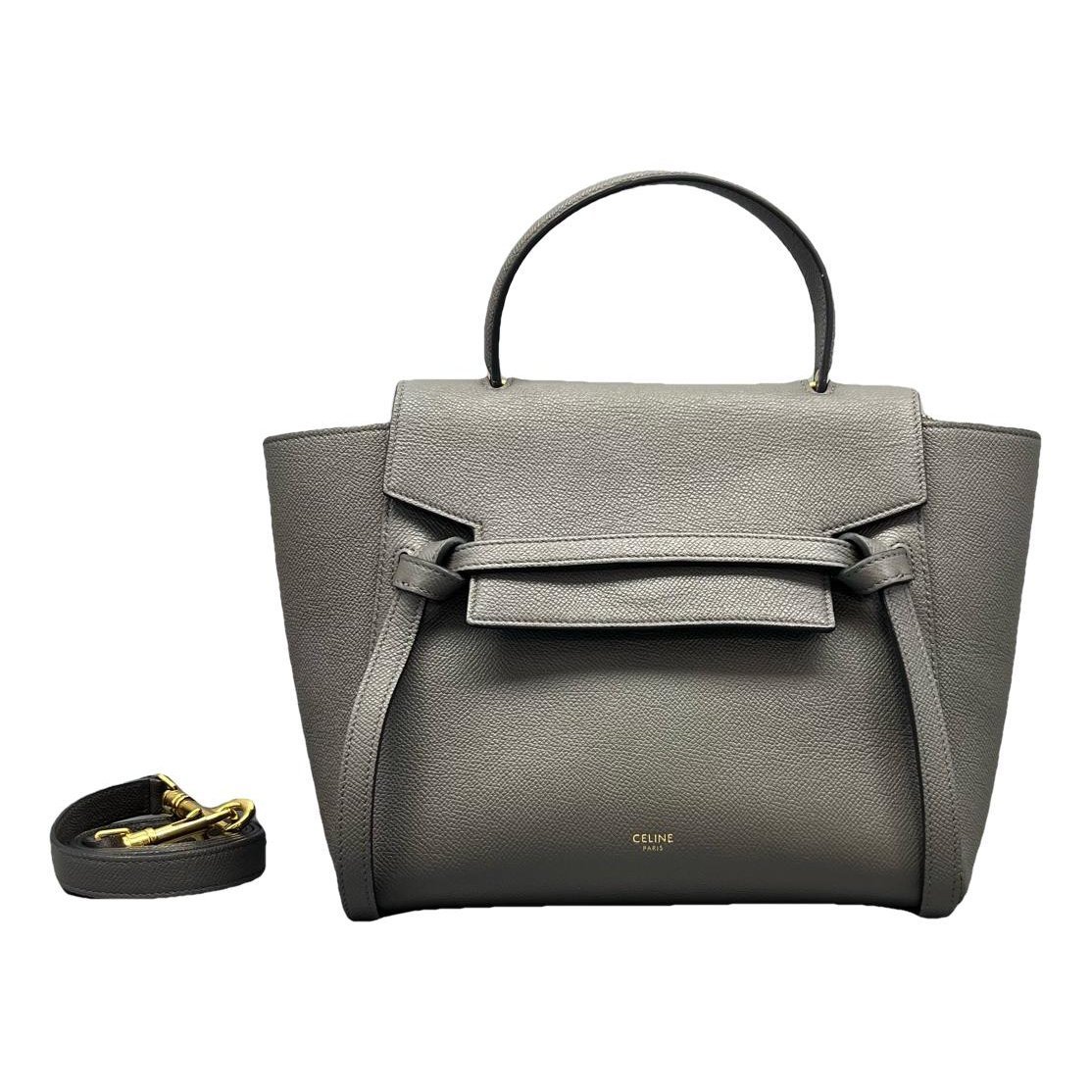 Belt leather handbag