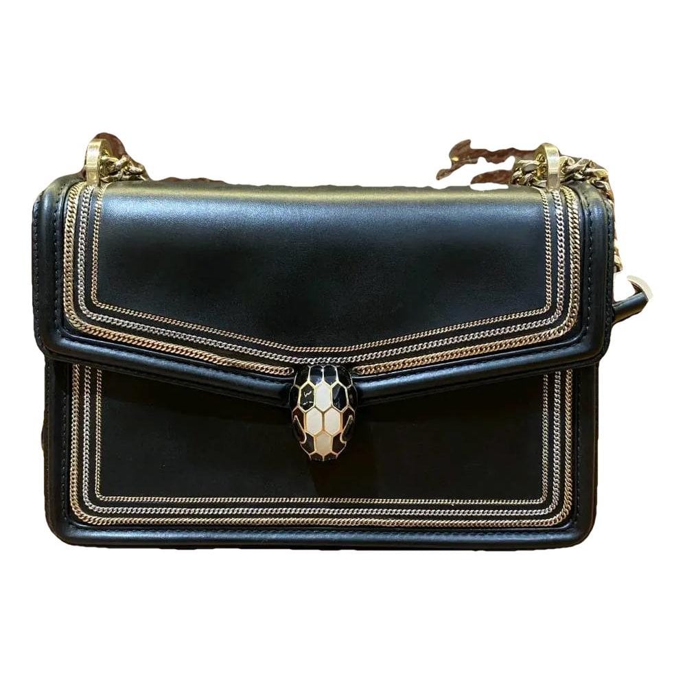 Serpenti leather handbag