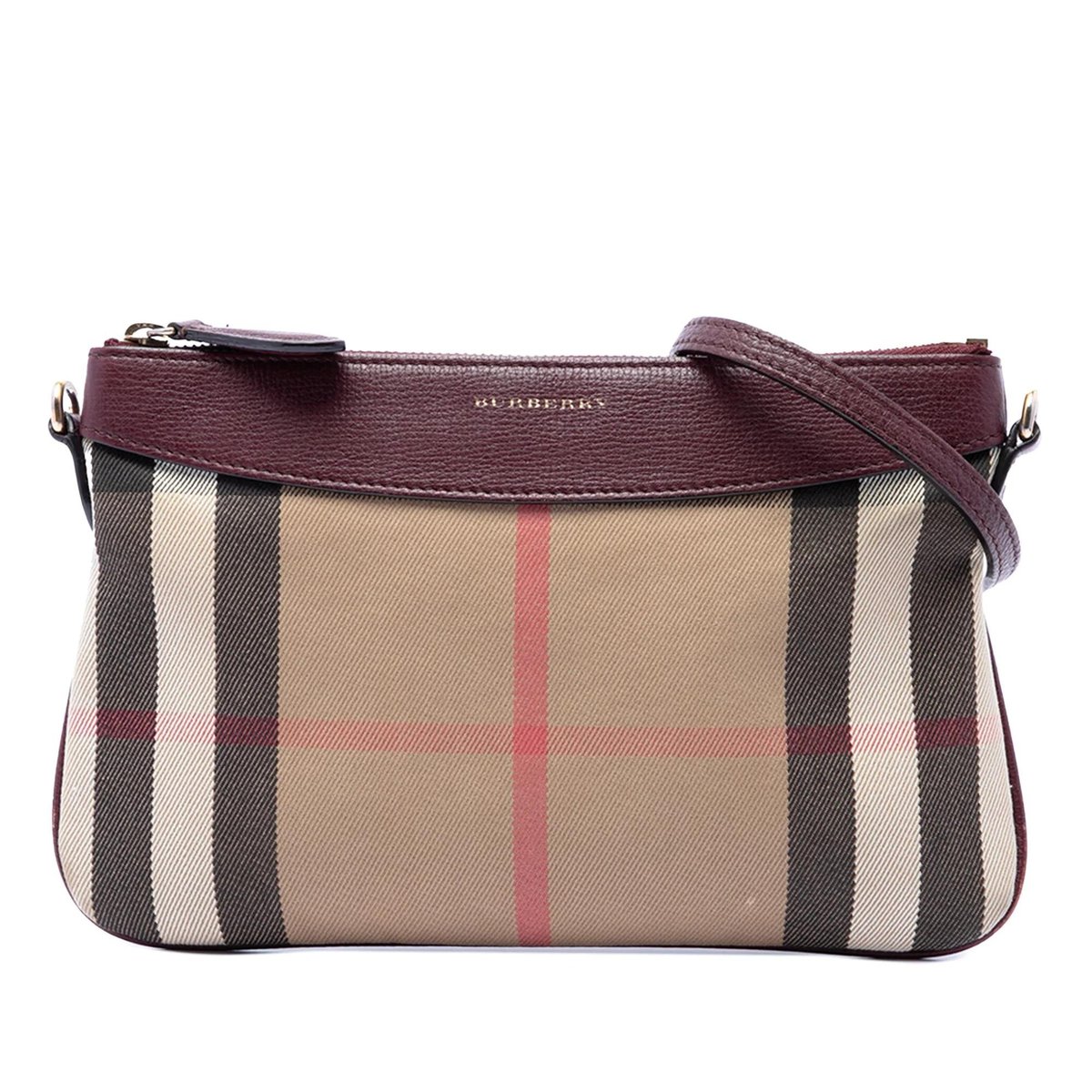 Pocket leather crossbody bag