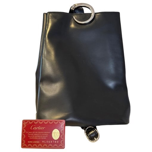 Panthère leather handbag