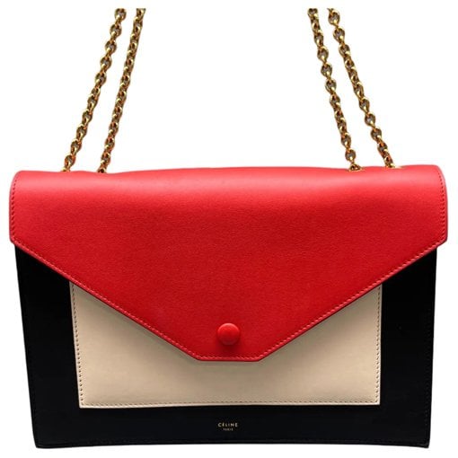 Pocket leather crossbody bag