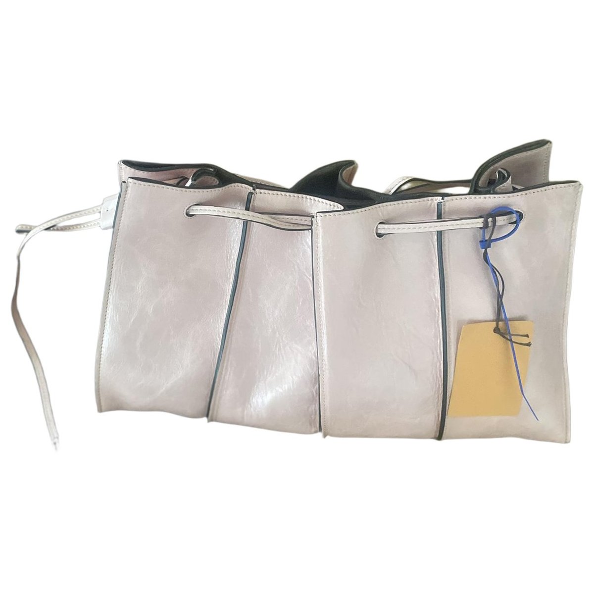 Wave leather handbag