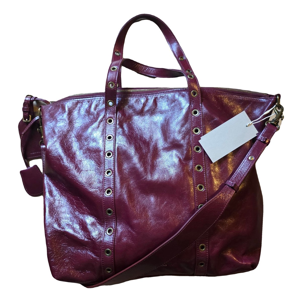 Cabas leather handbag