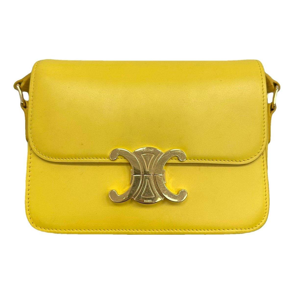 Triomphe leather handbag