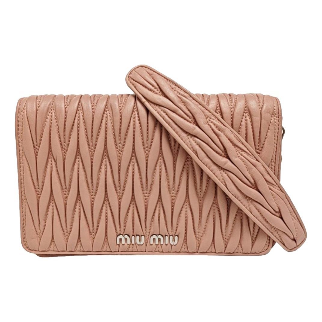 Miu delice leather handbag