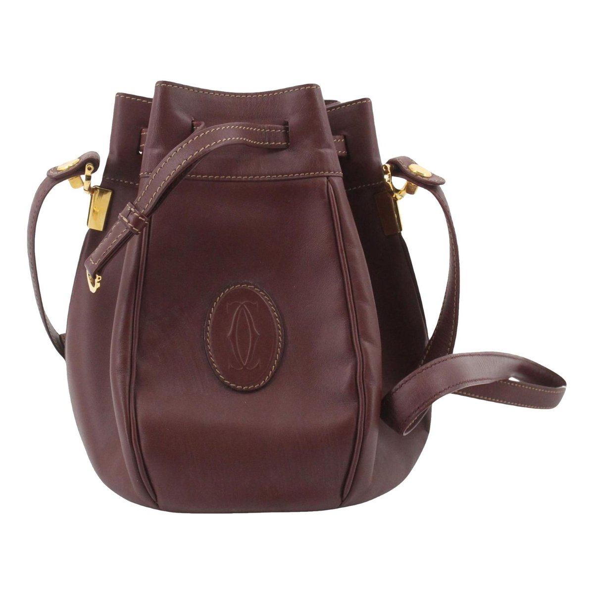 Seau leather handbag