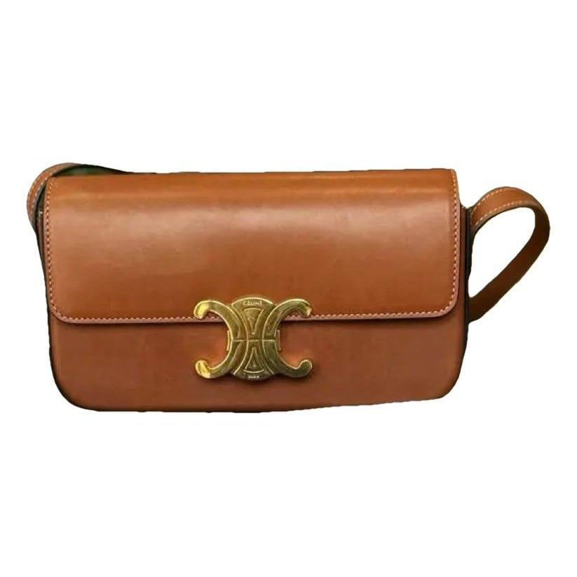 Triomphe Long leather handbag