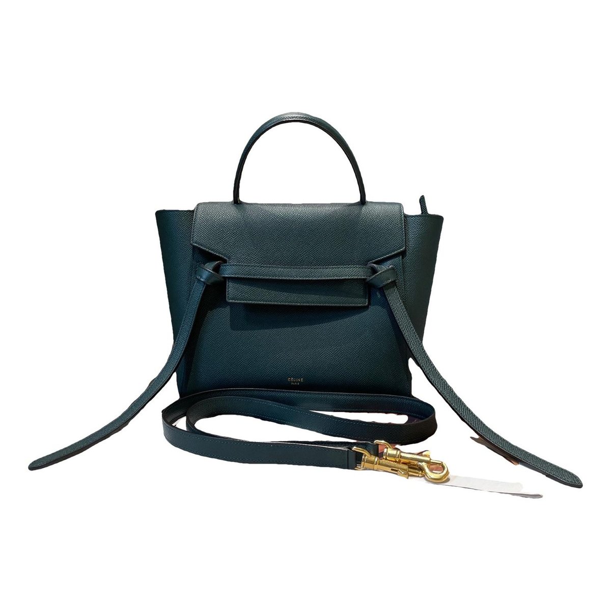 Belt leather handbag